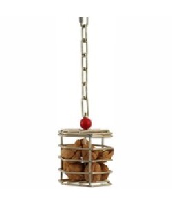 Baffle Cage - Stainless Steel Foraging Toy - Small